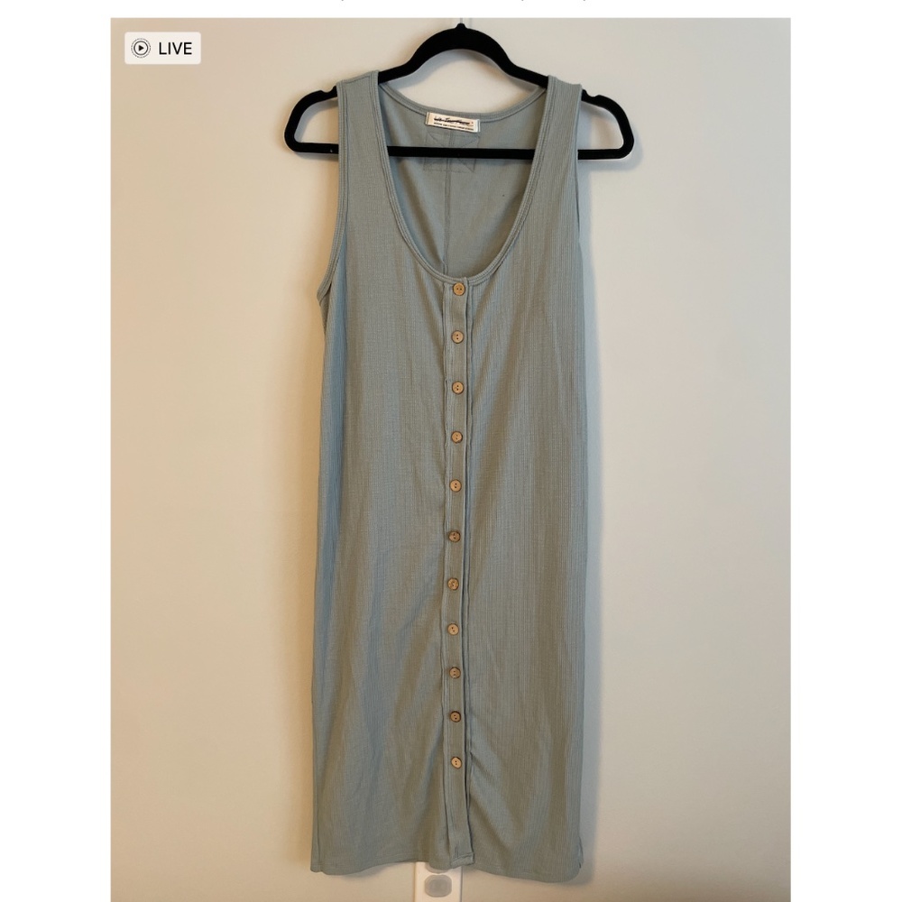 We The Free Blue Midi Dress